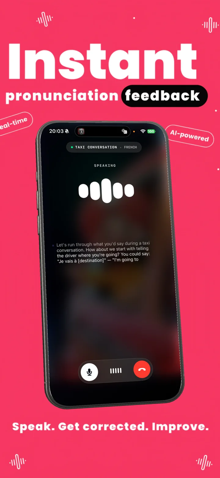 Nomino live conversation with instant pronunciation feedback